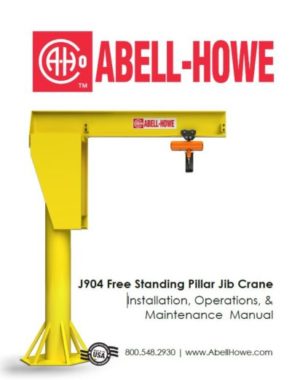 Abell-Howe Light Duty Floor Crane 4S0015 500 Lb Capacity